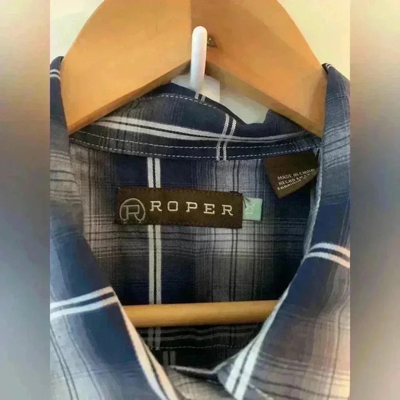 ROPER Western Button Down Plaid Shirt - Picture 3 of 4